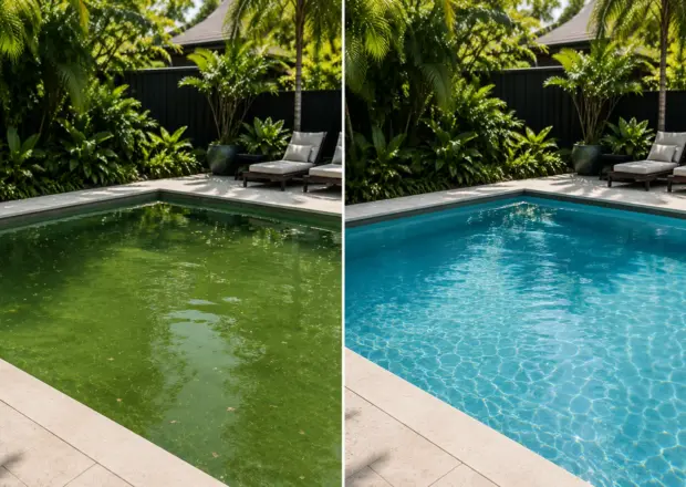 Green Pool Transformation - before and after Green Pool Transformation - before and after